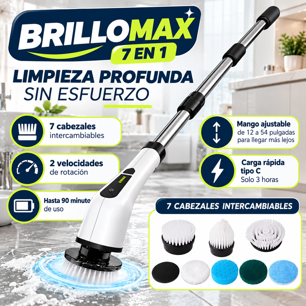 BrilloMax - Ayuda a dejar tus superficies más limpias.